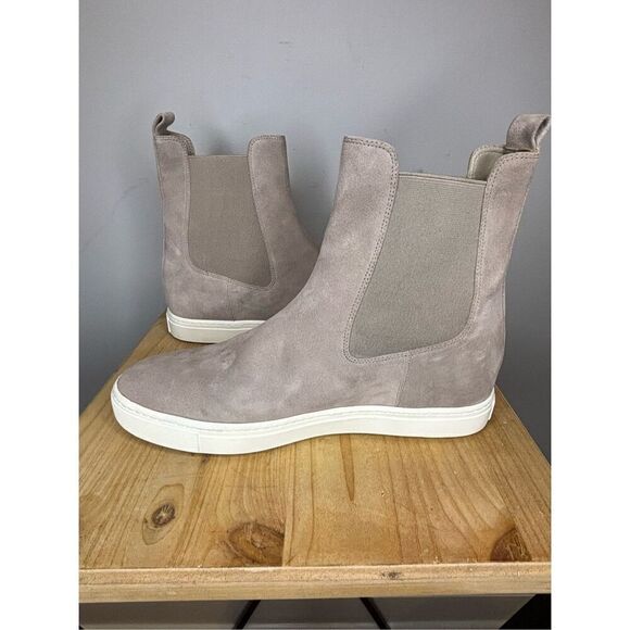 Vince Women's Norman B Nubuck Sneaker Ankle Boot Gray Size 9M - Picture 3 of 6